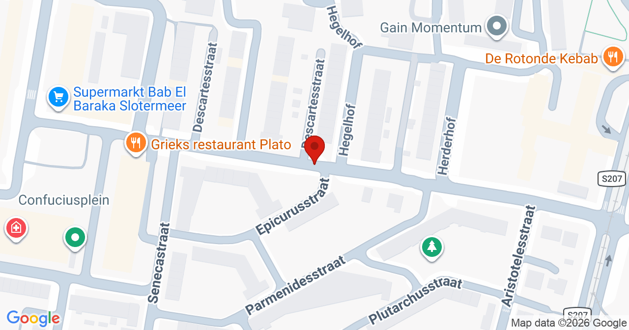 Kaart van het incident in Amsterdam met de aanrijroutes van de gealarmeerde eenheden