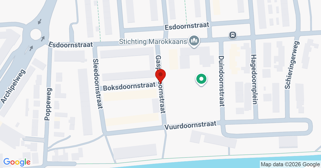 Kaart van het incident in Leeuwarden met de aanrijroutes van de gealarmeerde eenheden