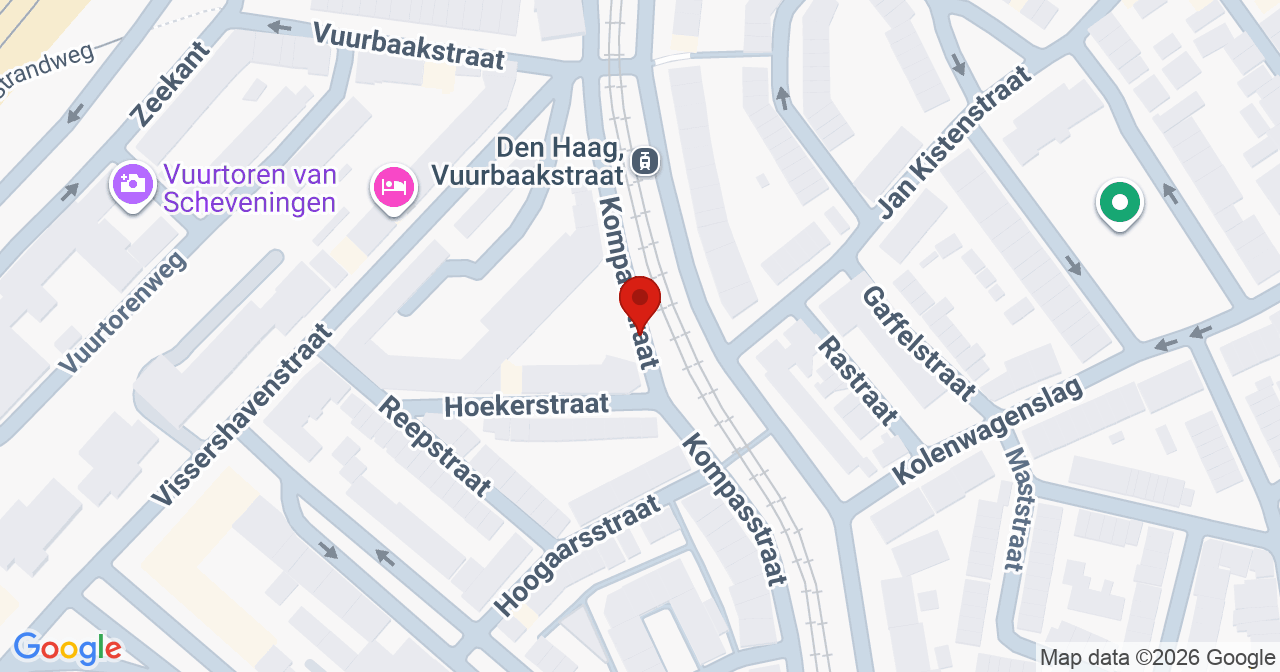 Kaart van het incident in 's-Gravenhage met de aanrijroutes van de gealarmeerde eenheden
