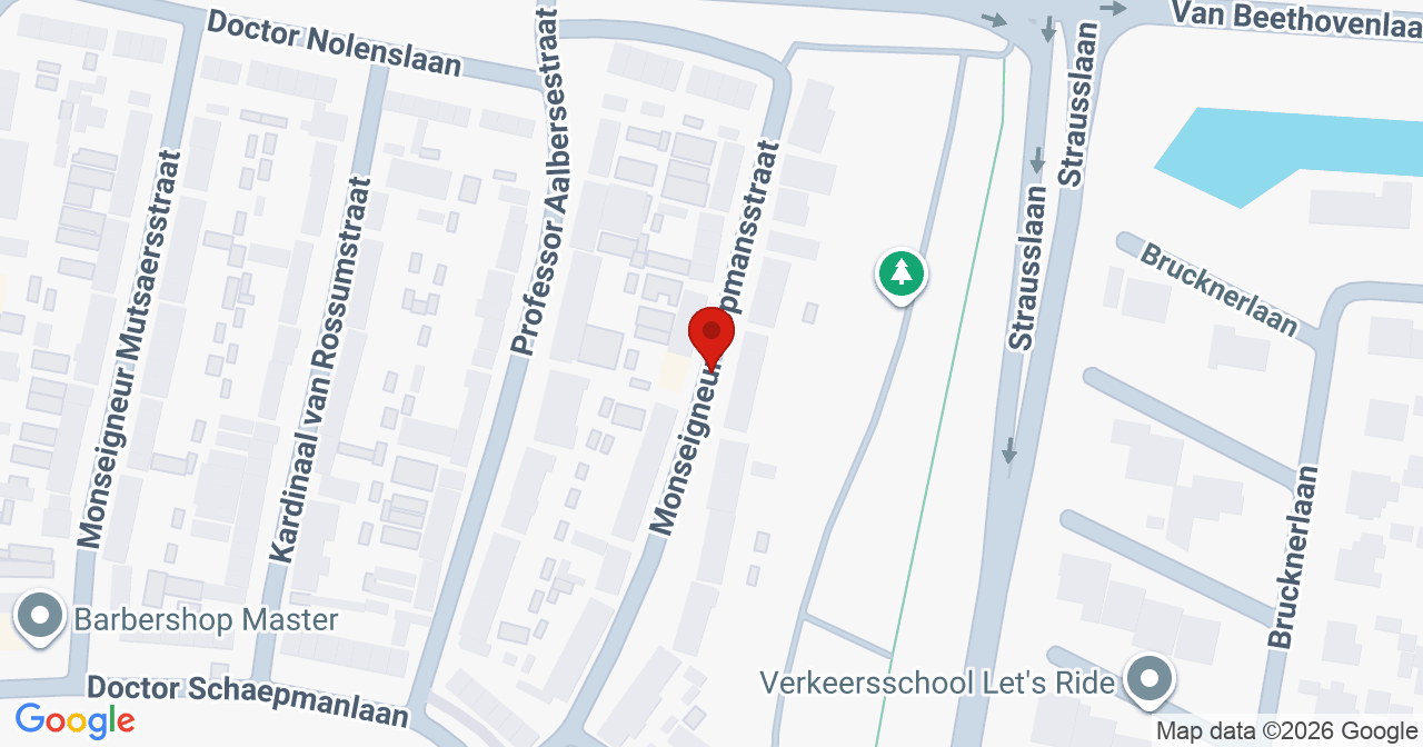 Kaart van het incident in Roosendaal met de aanrijroutes van de gealarmeerde eenheden