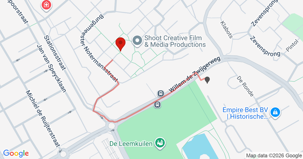 Kaart van het incident in Best met de aanrijroutes van de gealarmeerde eenheden