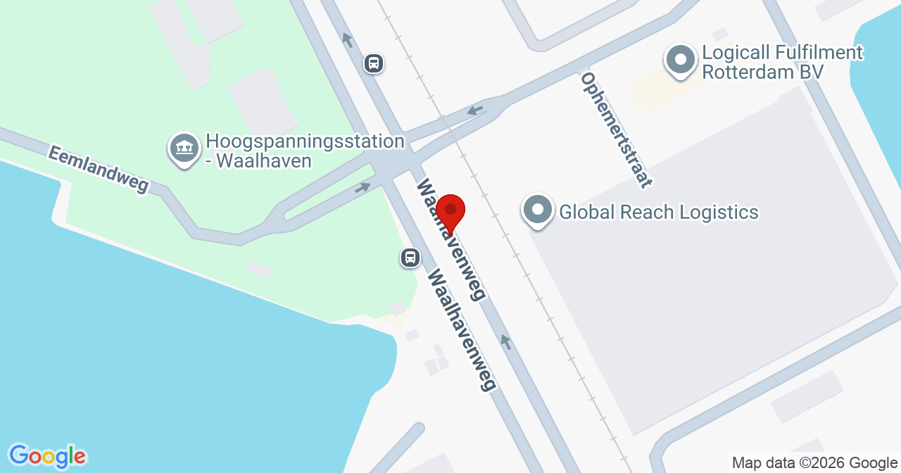 Kaart van het incident in Rotterdam met de aanrijroutes van de gealarmeerde eenheden