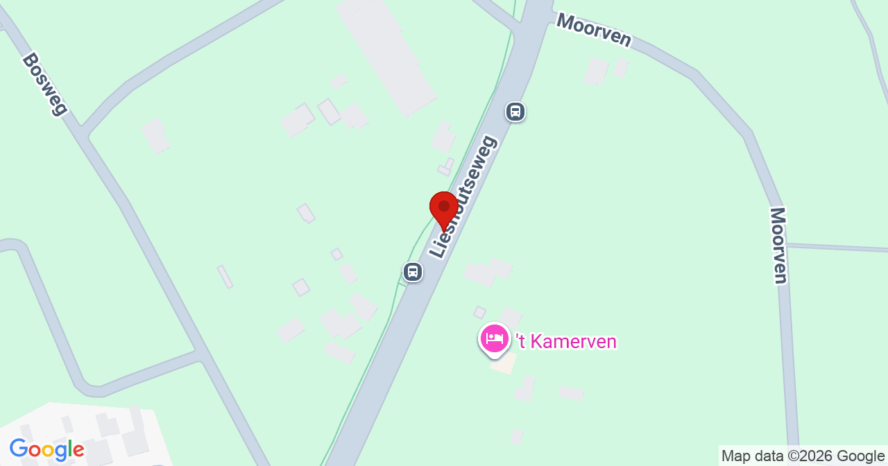 Kaart van het incident in Nuenen met de aanrijroutes van de gealarmeerde eenheden