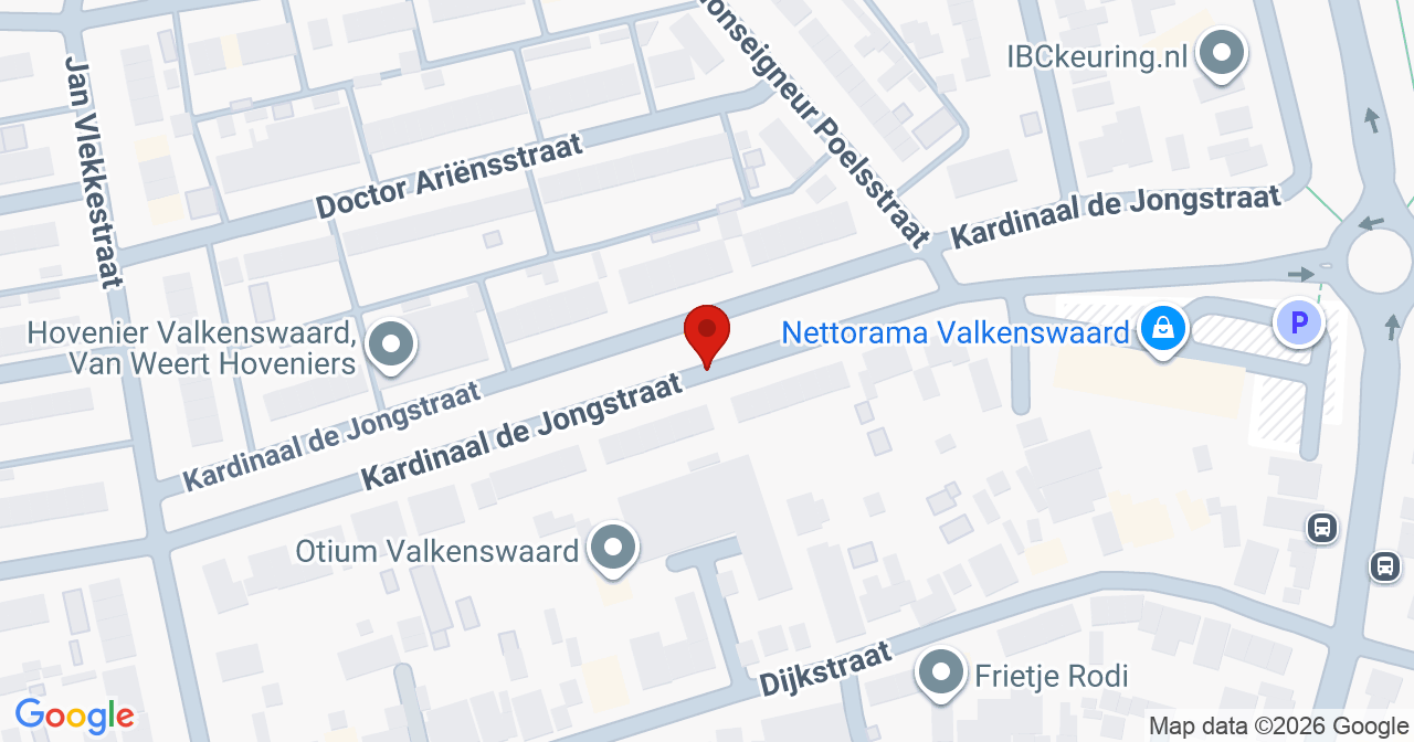 Kaart van het incident in Valkenswaard met de aanrijroutes van de gealarmeerde eenheden