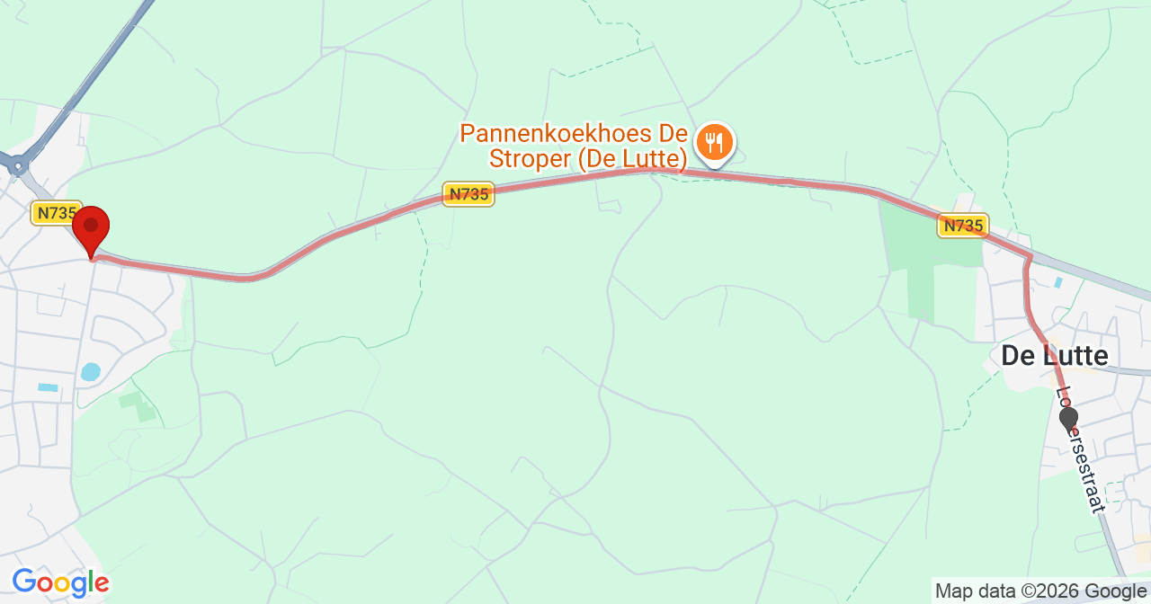 Kaart van het incident in Oldenzaal met de aanrijroutes van de gealarmeerde eenheden