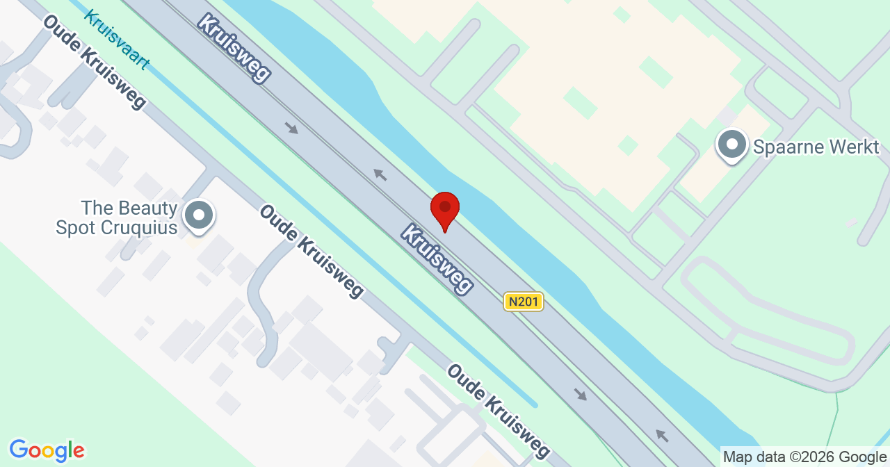 Kaart van het incident in Cruquius met de aanrijroutes van de gealarmeerde eenheden