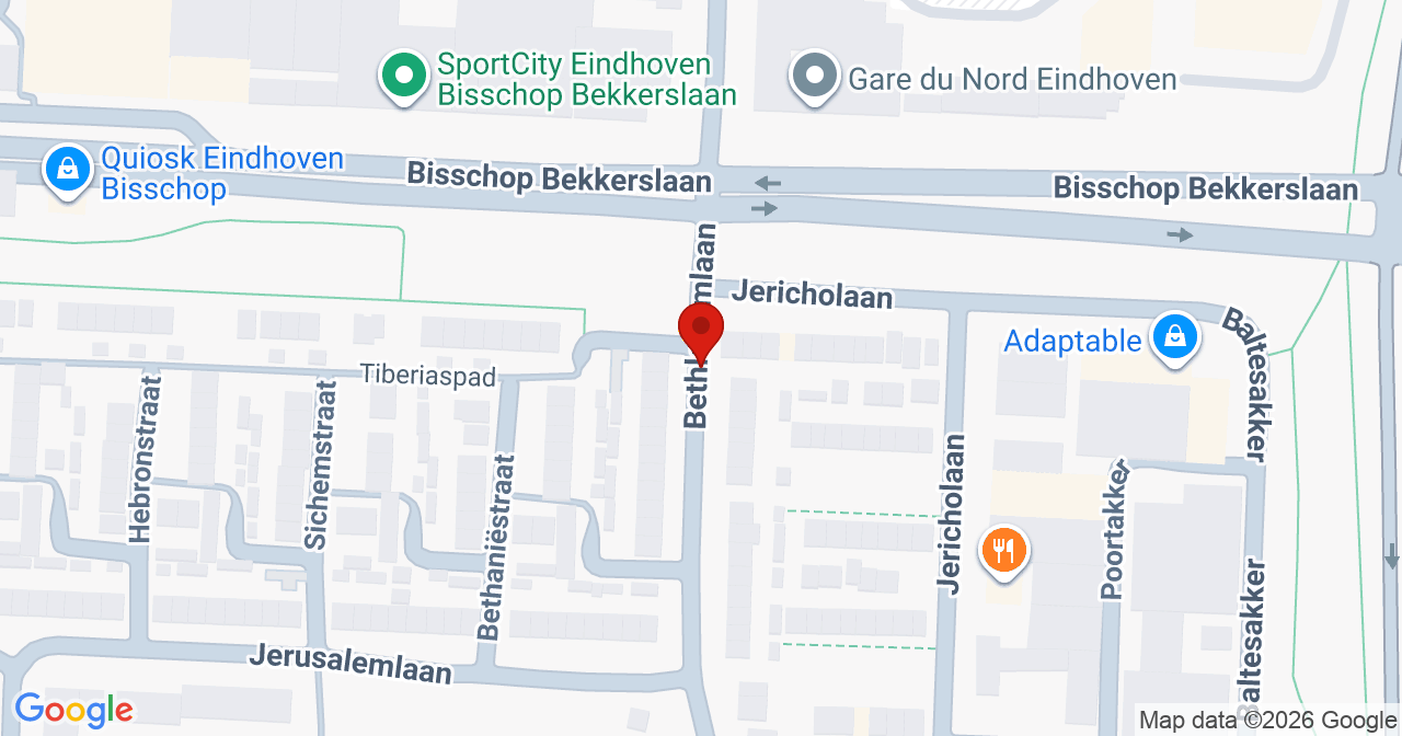 Kaart van het incident in Eindhoven met de aanrijroutes van de gealarmeerde eenheden
