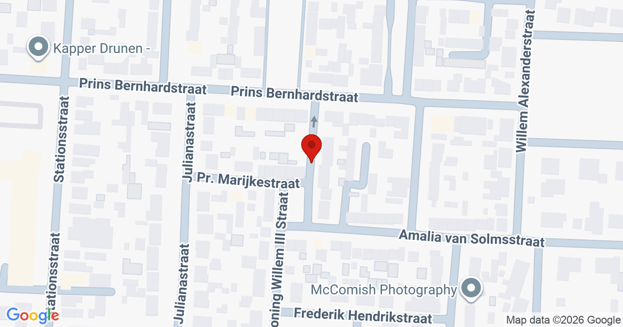 Kaart van het incident in Drunen met de aanrijroutes van de gealarmeerde eenheden