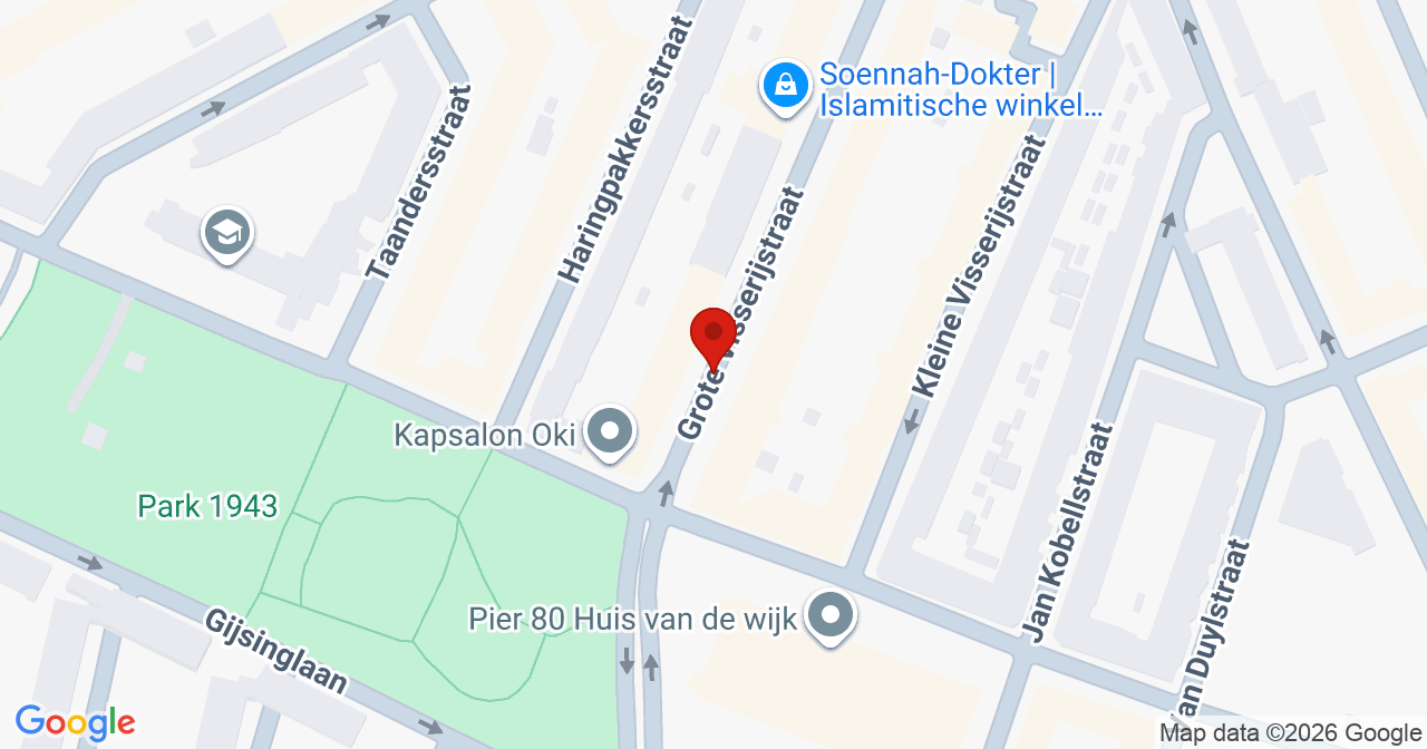 Kaart van het incident in Rotterdam met de aanrijroutes van de gealarmeerde eenheden