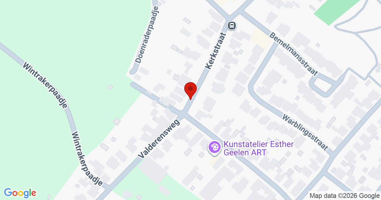 Kaart van het incident in Doenrade met de aanrijroutes van de gealarmeerde eenheden