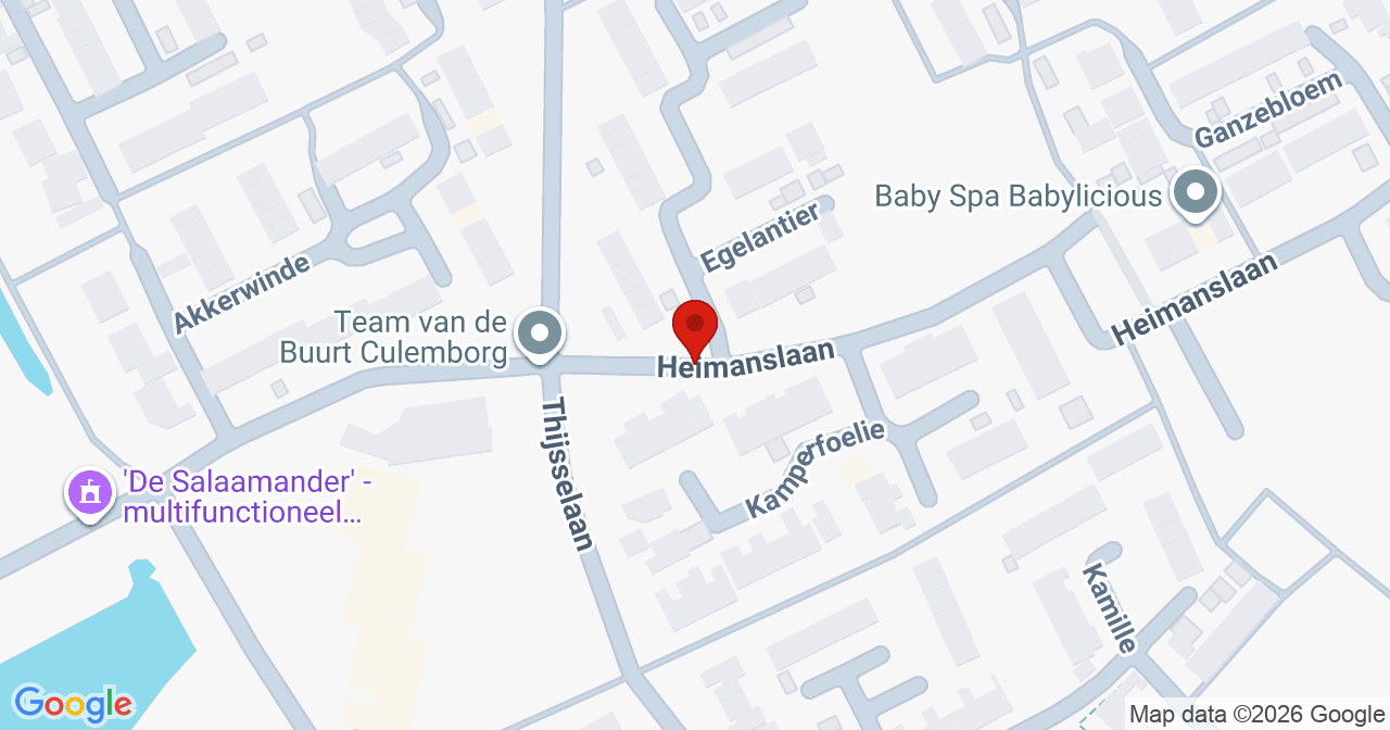Kaart van het incident in Culemborg met de aanrijroutes van de gealarmeerde eenheden