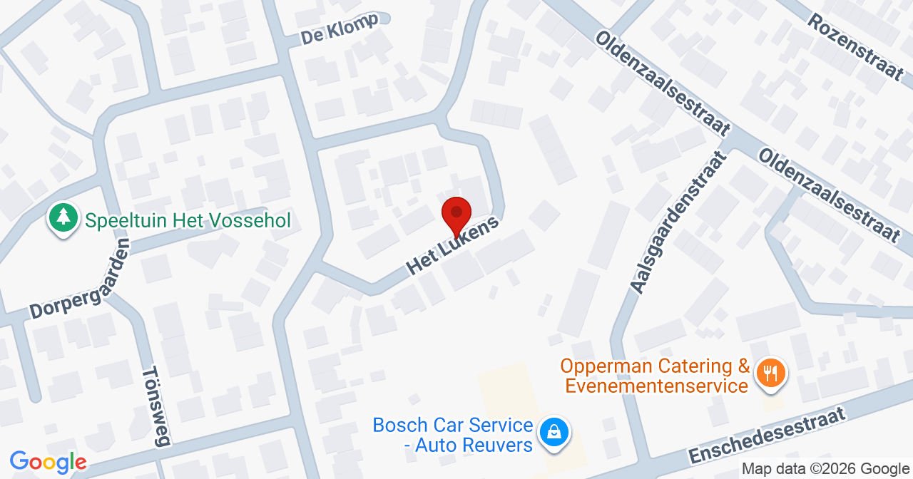 Kaart van het incident in Losser met de aanrijroutes van de gealarmeerde eenheden