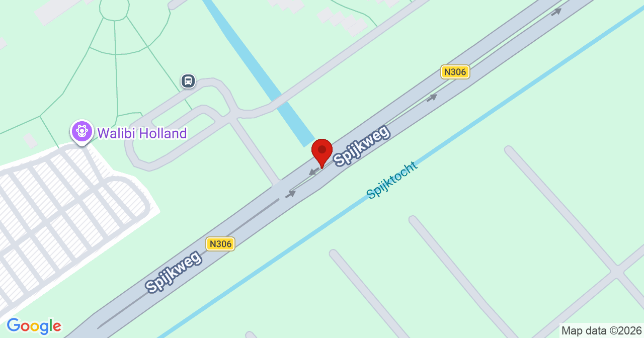 Kaart van het incident in Biddinghuizen met de aanrijroutes van de gealarmeerde eenheden