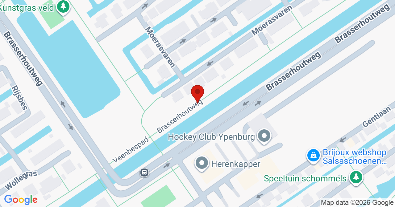 Kaart van het incident in 's-Gravenhage met de aanrijroutes van de gealarmeerde eenheden
