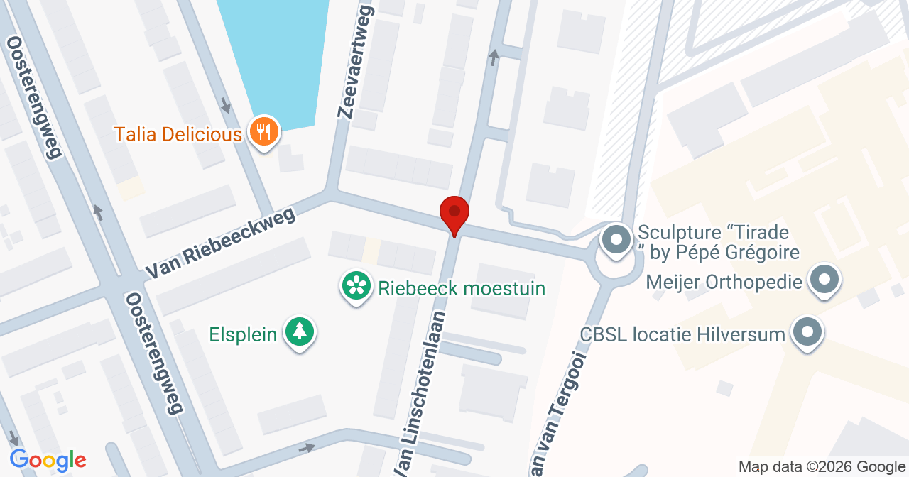 Kaart van het incident in Hilversum met de aanrijroutes van de gealarmeerde eenheden