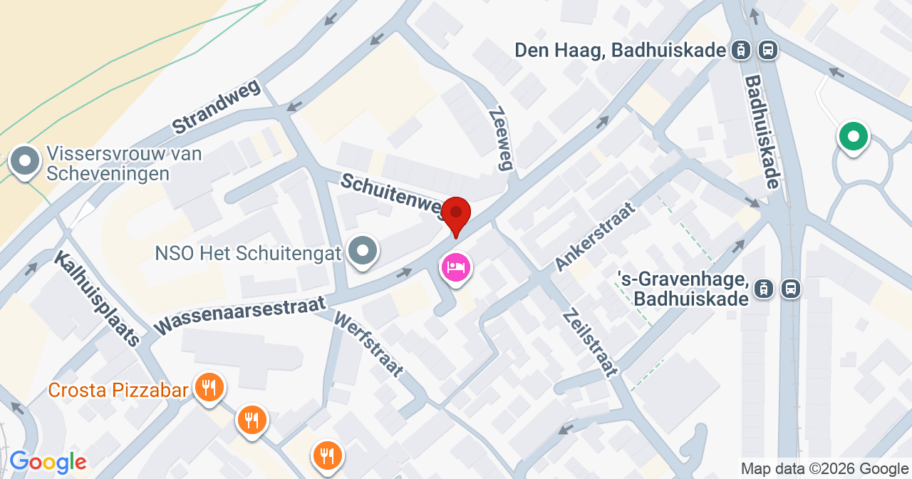 Kaart van het incident in 's-Gravenhage met de aanrijroutes van de gealarmeerde eenheden