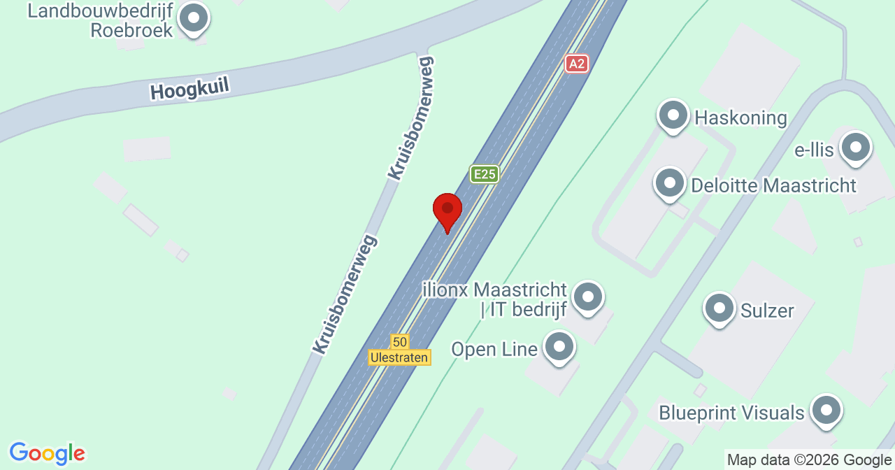 Kaart van het incident in Beek met de aanrijroutes van de gealarmeerde eenheden