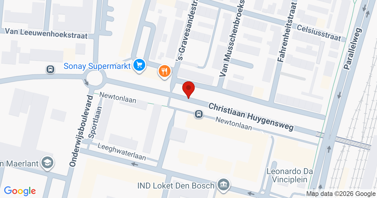 Kaart van het incident in 's-Hertogenbosch met de aanrijroutes van de gealarmeerde eenheden