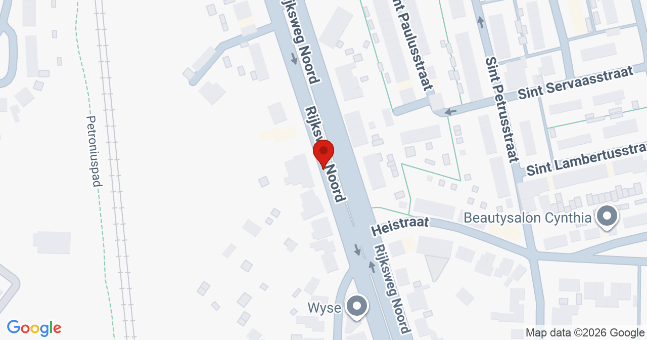 Kaart van het incident in Sittard met de aanrijroutes van de gealarmeerde eenheden