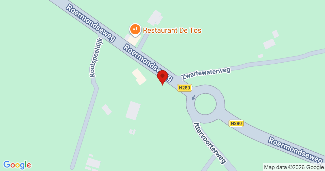 Kaart van het incident in Weert met de aanrijroutes van de gealarmeerde eenheden