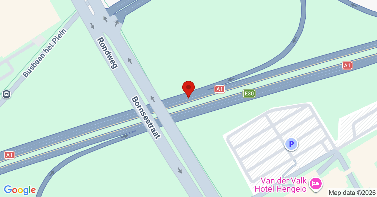 Kaart van het incident in Hengelo met de aanrijroutes van de gealarmeerde eenheden
