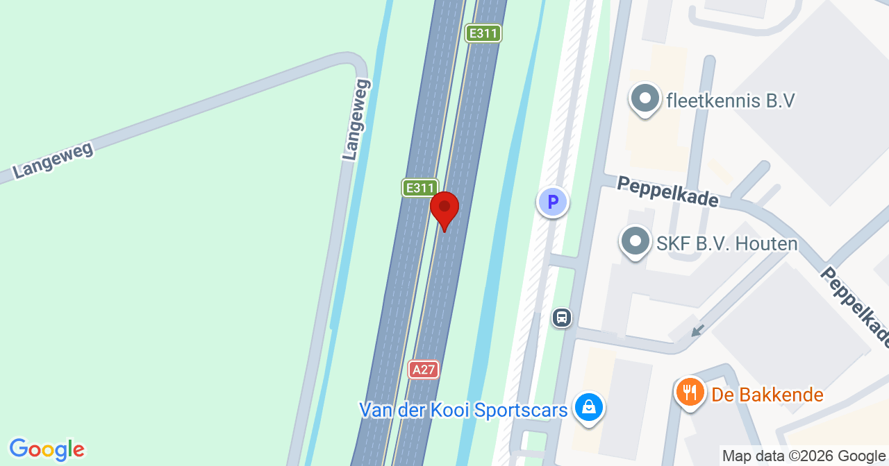Kaart van het incident in Houten met de aanrijroutes van de gealarmeerde eenheden