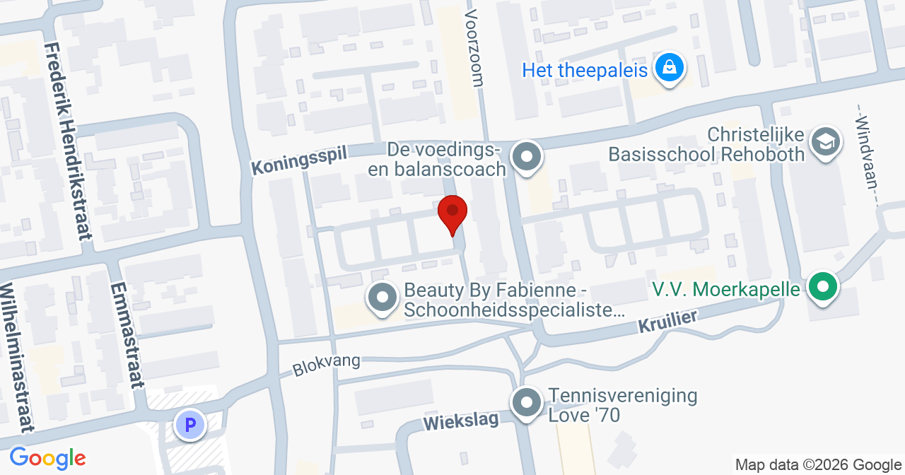 Kaart van het incident in Moerkapelle met de aanrijroutes van de gealarmeerde eenheden
