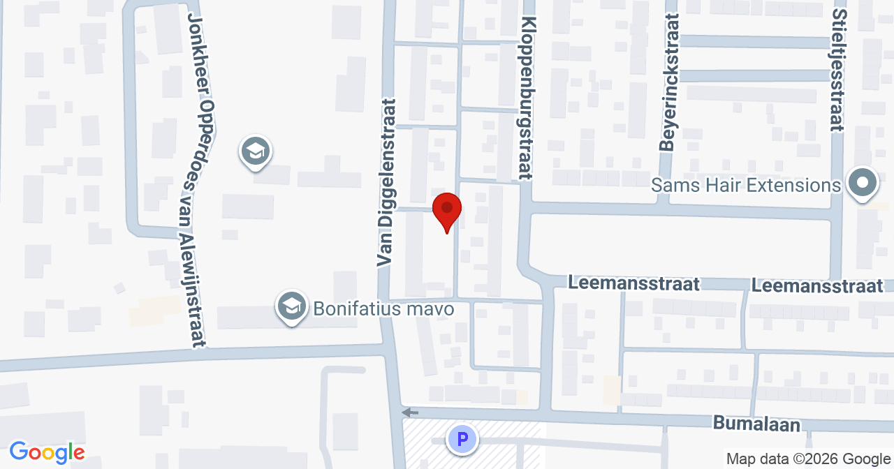 Kaart van het incident in Emmeloord met de aanrijroutes van de gealarmeerde eenheden