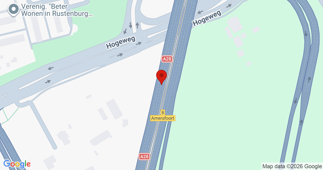 Kaart van het incident in Amersfoort met de aanrijroutes van de gealarmeerde eenheden