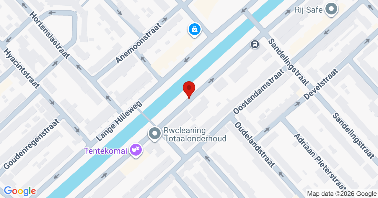 Kaart van het incident in Rotterdam met de aanrijroutes van de gealarmeerde eenheden