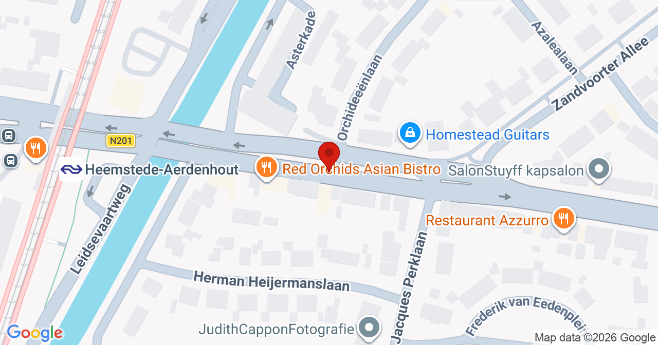 Kaart van het incident in Heemstede met de aanrijroutes van de gealarmeerde eenheden