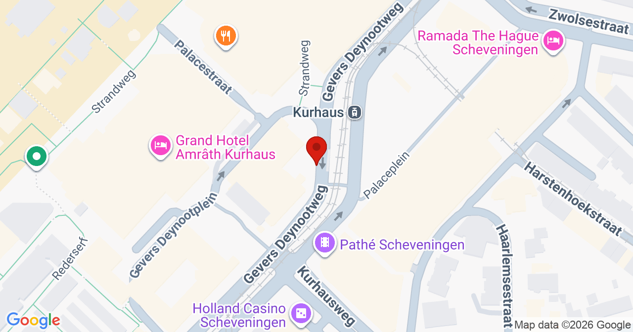 Kaart van het incident in 's-Gravenhage met de aanrijroutes van de gealarmeerde eenheden