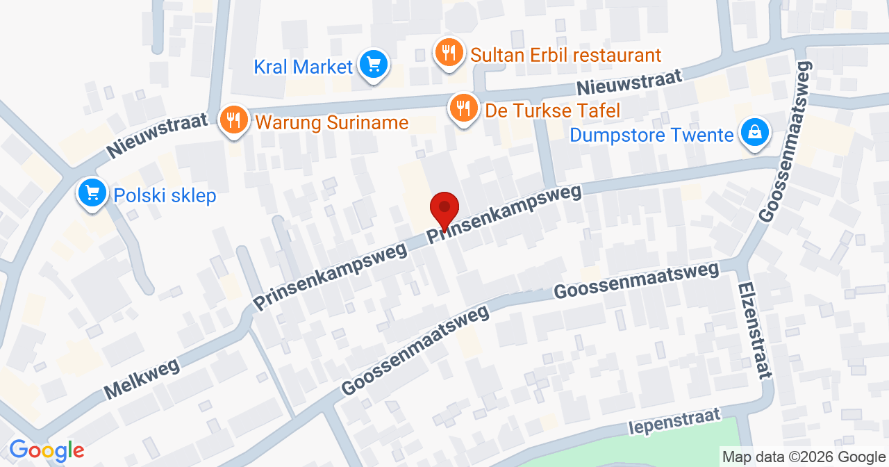Kaart van het incident in Almelo met de aanrijroutes van de gealarmeerde eenheden