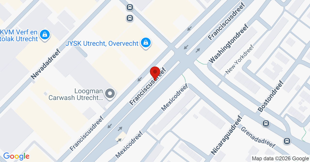 Kaart van het incident in Utrecht met de aanrijroutes van de gealarmeerde eenheden