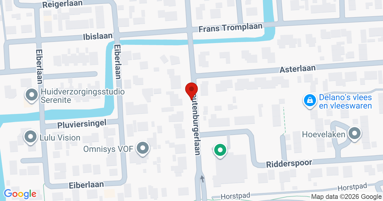 Kaart van het incident in Hoevelaken met de aanrijroutes van de gealarmeerde eenheden