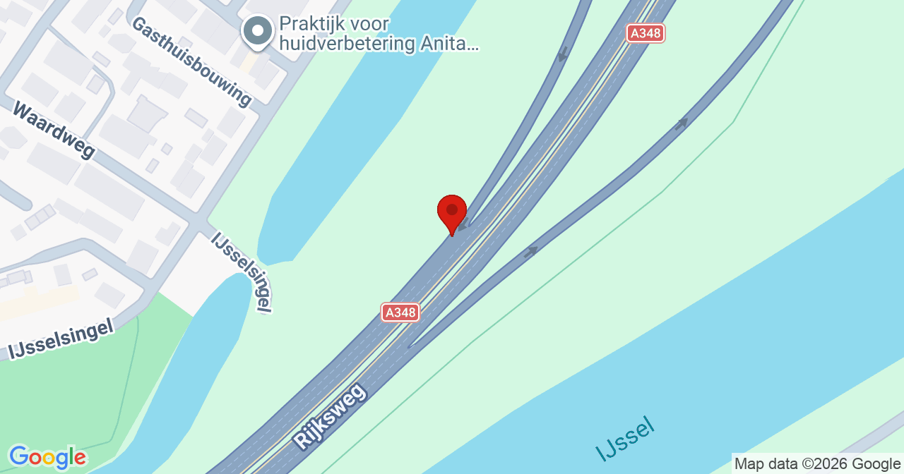 Kaart van het incident in Rheden met de aanrijroutes van de gealarmeerde eenheden