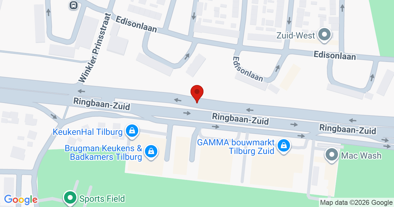 Kaart van het incident in Tilburg met berekende routes vanaf gealarmeerde posten