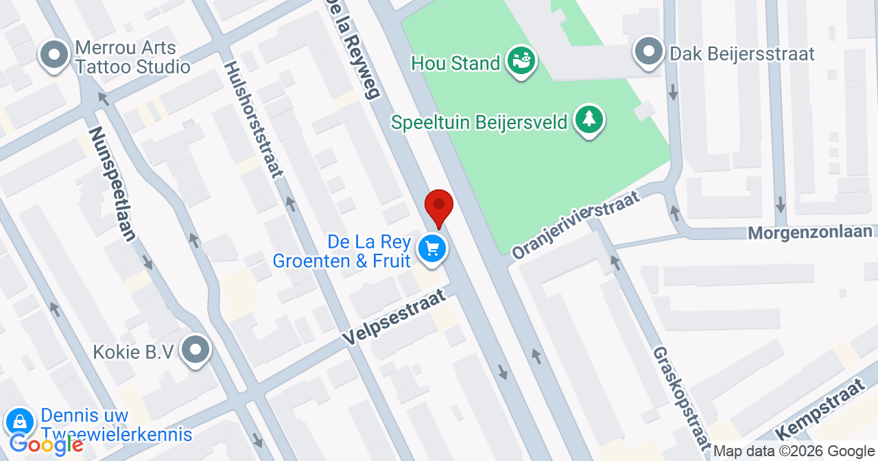 Kaart van het incident in 's-Gravenhage met berekende routes vanaf gealarmeerde posten