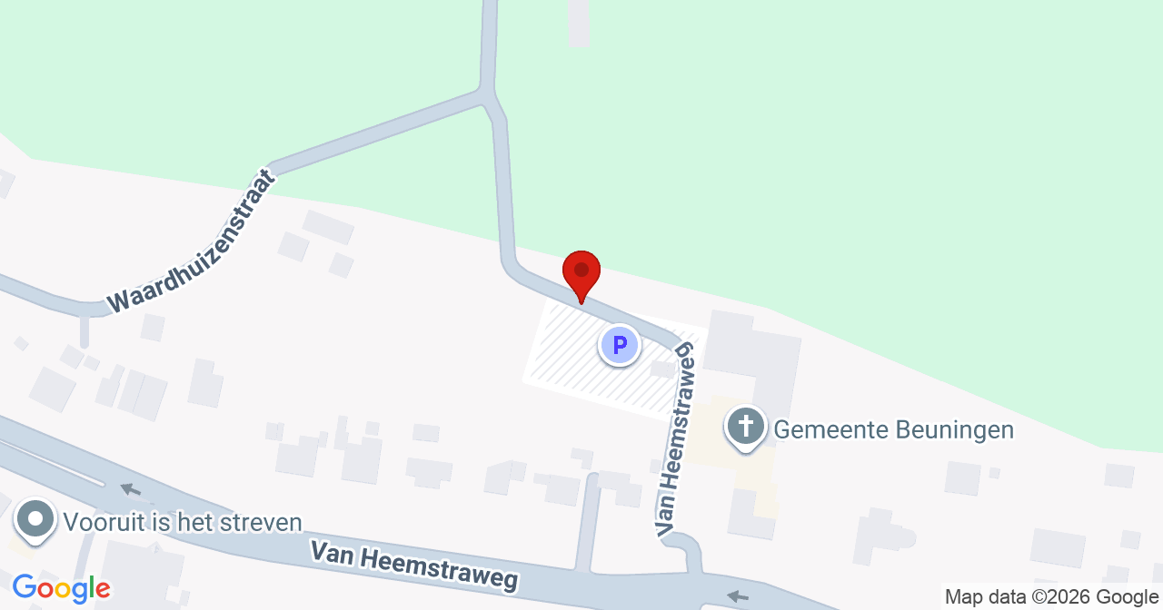 Kaart van het incident in Beuningen met berekende routes vanaf gealarmeerde posten