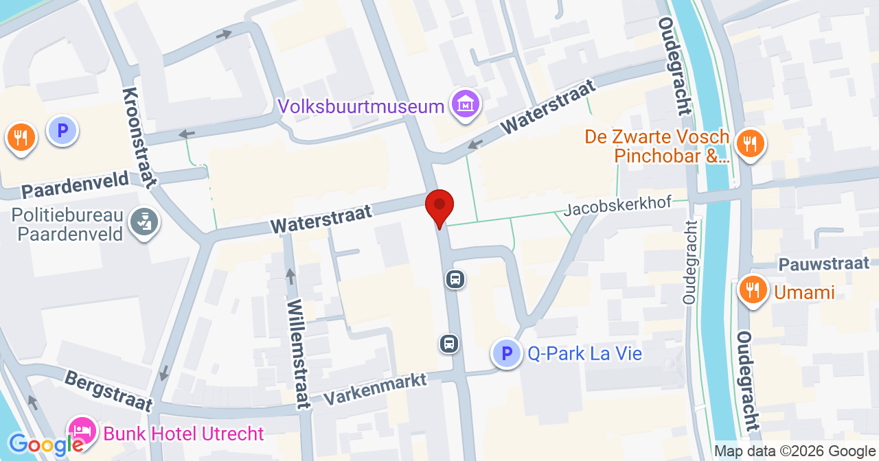 Kaart van het incident in Utrecht met berekende routes vanaf gealarmeerde posten