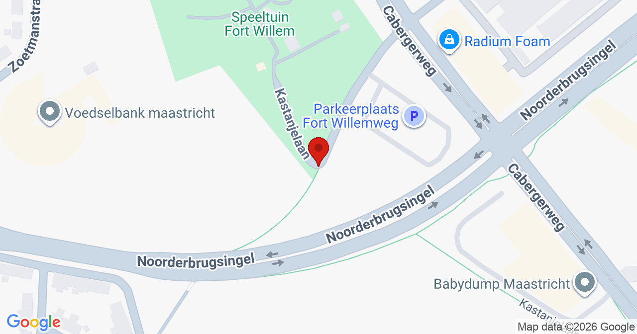 Kaart van het incident in Maastricht met berekende routes vanaf gealarmeerde posten