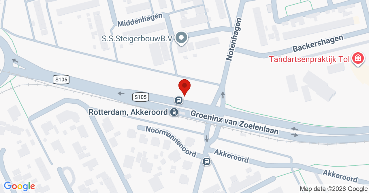 Kaart van het incident in Rotterdam met berekende routes vanaf gealarmeerde posten