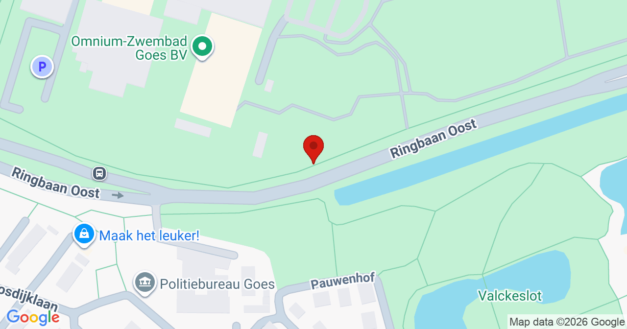 Kaart van het incident in Goes met berekende routes vanaf gealarmeerde posten
