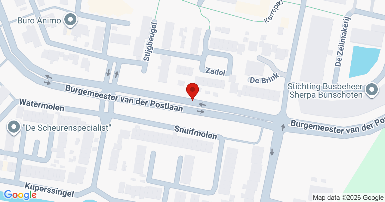 Kaart van het incident in Leusden met berekende routes vanaf gealarmeerde posten