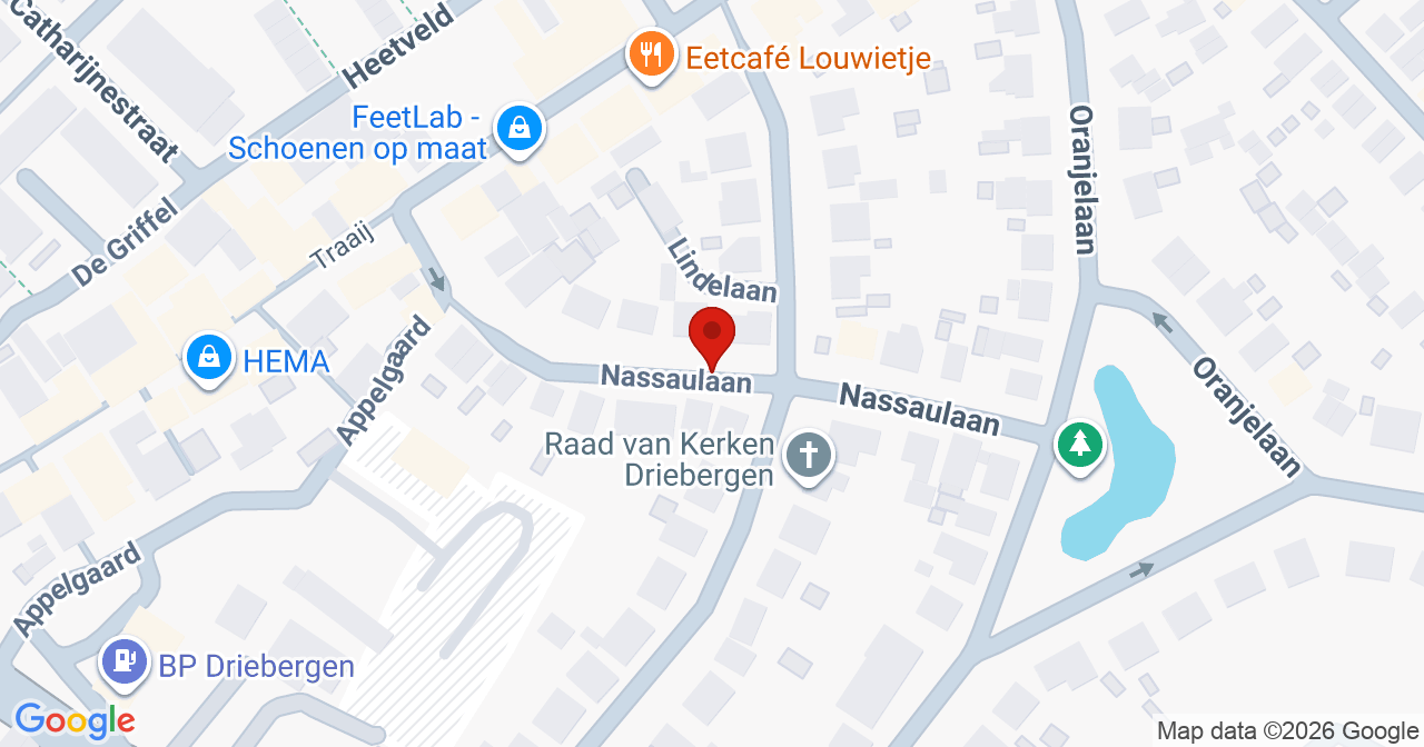 Kaart van het incident in Driebergen-Rijsenburg met berekende routes vanaf gealarmeerde posten