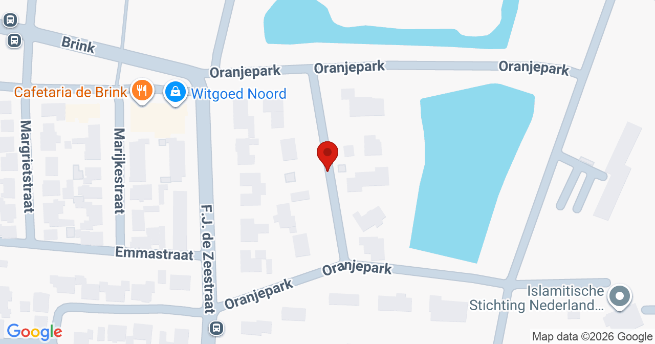 Kaart van het incident in Veendam met berekende routes vanaf gealarmeerde posten