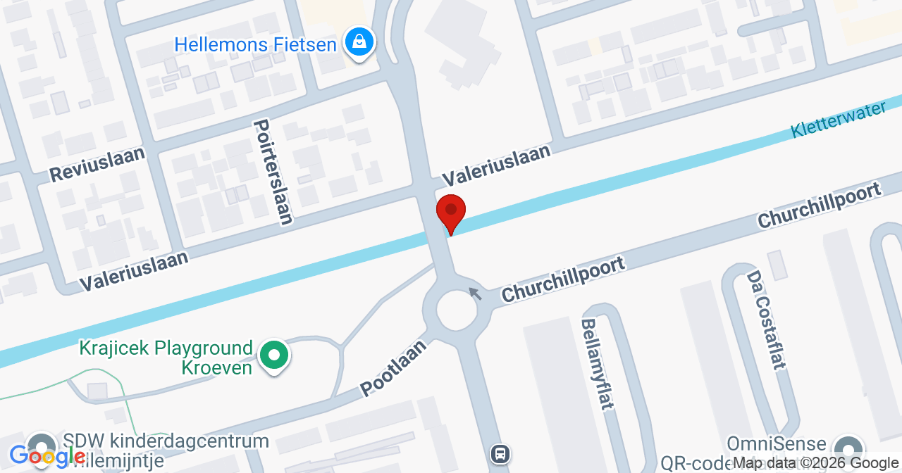 Kaart van het incident in Roosendaal met berekende routes vanaf gealarmeerde posten