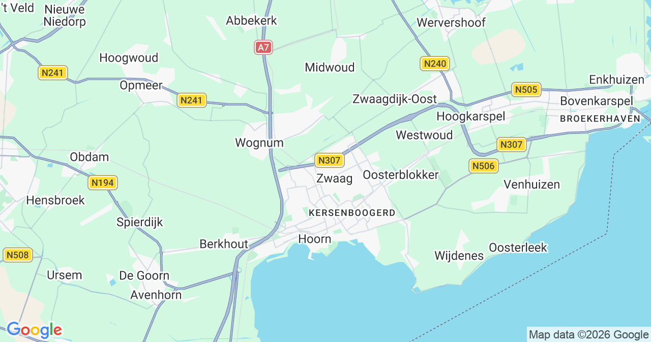 Kaart van het incident in Zwaag met berekende routes vanaf gealarmeerde posten