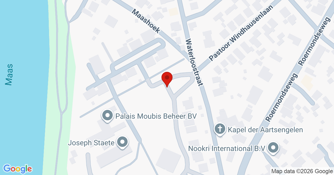 Kaart van het incident in Steyl met berekende routes vanaf gealarmeerde posten
