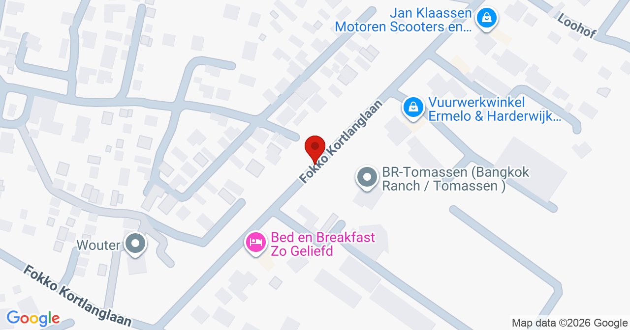 Kaart van het incident in Ermelo met berekende routes vanaf gealarmeerde posten